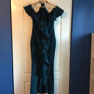 Beautiful rich green gown